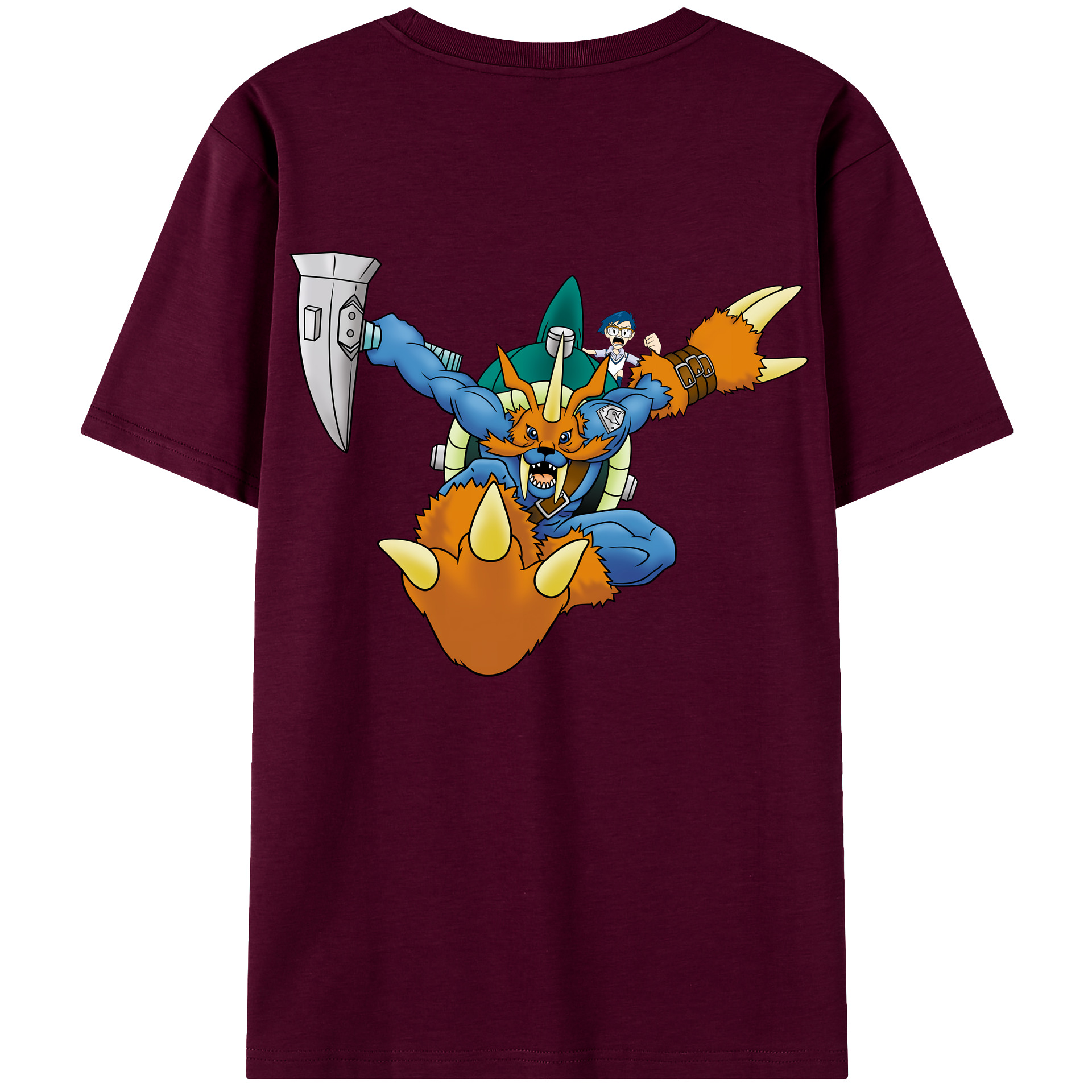 （画像用） Digimon デジタルモンスター/デジモン レディース半袖Tシャツ(バックプリント)